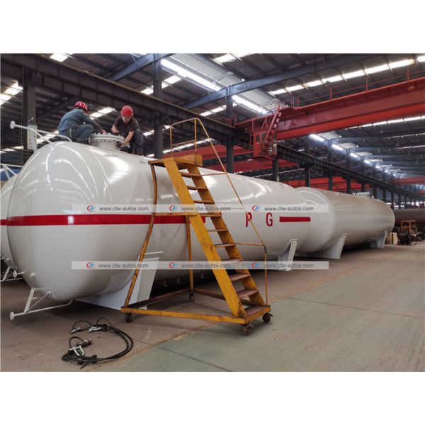 50cbm 25mt 25tons LPG Storage Tanks Gas Filling Plant Tank for Cooking Gas Cylinder Filling Station