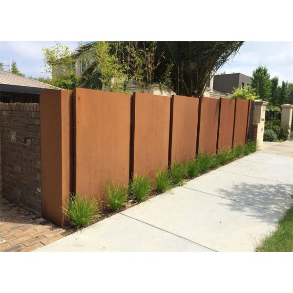 Дополнительная большая толстая загородка уединения металла Corten индикаторных панелей для предохранения от виллы