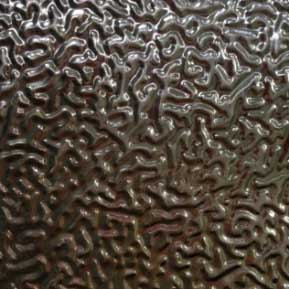 Folha de alumínio do revestimento de superfície Textured da cor da liga 3003 para o painel do refrigerador