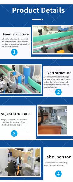 Automatic Round Bottles Labeling Machine for Tin Can Jars and 25 mm Labeling Capacity
