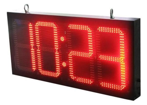 Original Outdoor Waterproof Led Digital Double Side Time And Temperature Sign Led Timer Display Led Wall Clock