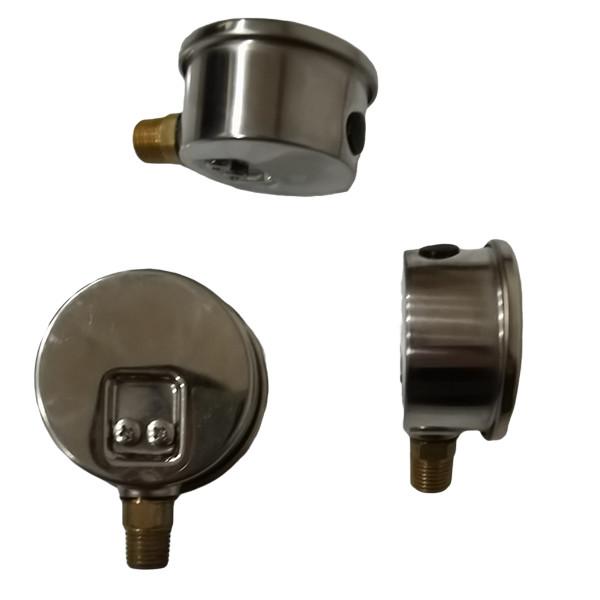 Compound Vacuum  2.5in 1/4 BSPT Liquid Filled Pressure Gauges 60psi