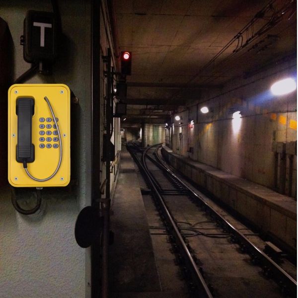 Взрывозащищенный промышленный телефон, водонепроницаемый аварийный телефон с сертификацией ATEX