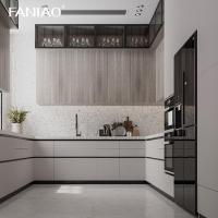 Fábrica Fornecedores directos Mobiliário de cozinha Fabricante Armário de cozinha de melamina de madeira