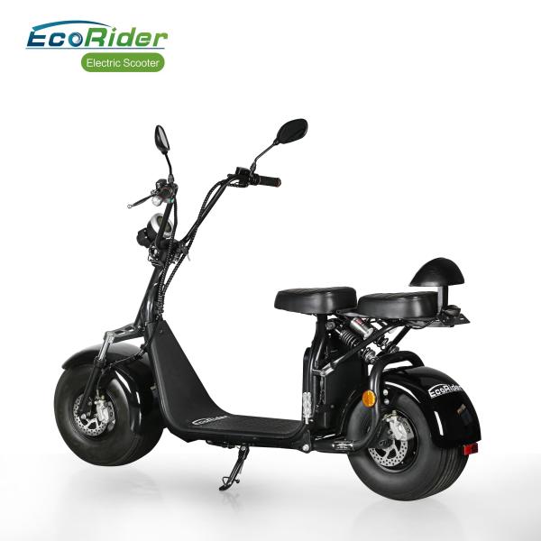 Adult E5 Street Legal Citycoco 2 Wheel Electric Scooter With Double Seat And Mirrors
