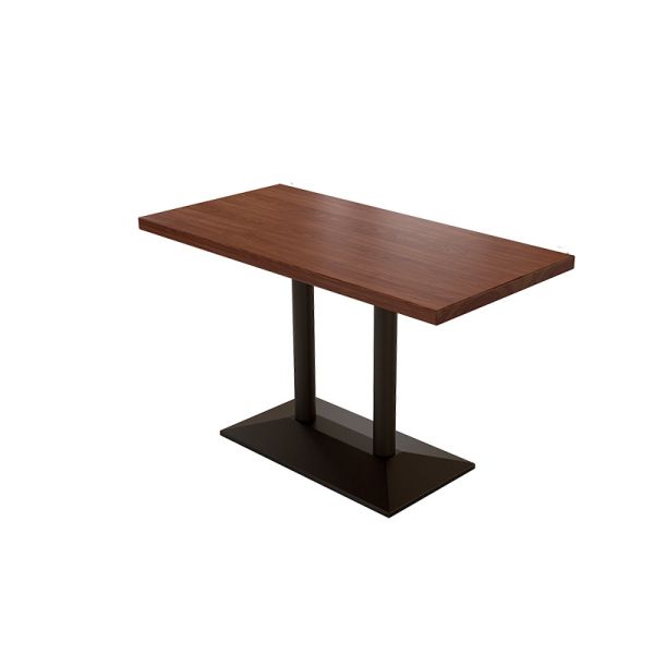 Solid Wood Dining Table Cafeteria Restaurant  bar Cafe Commercial Rattan Tables and Chairs