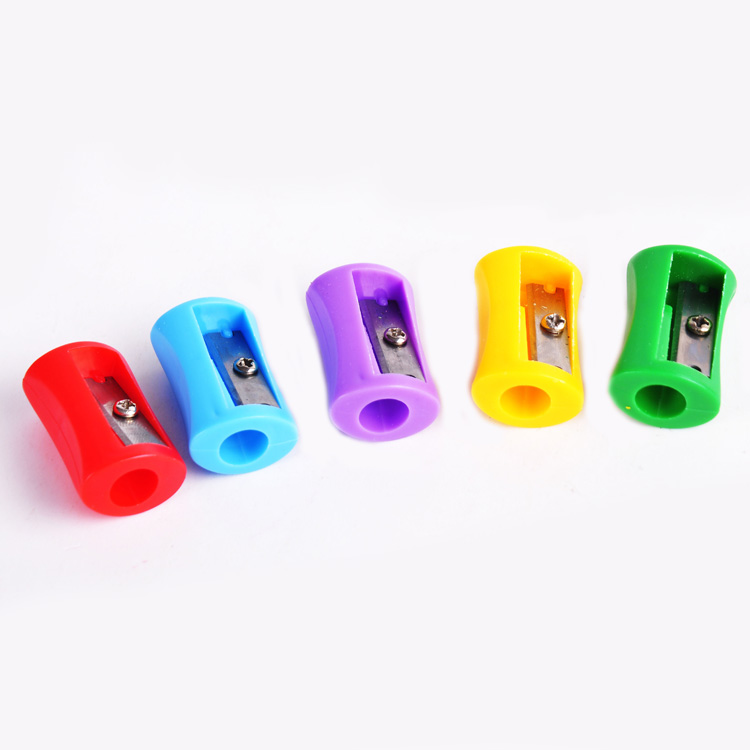 single hole plastic PVC drum cheap pencil sharpeners