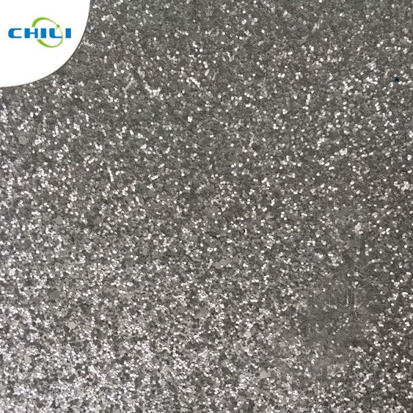 Fashion glitter pu shoe leather