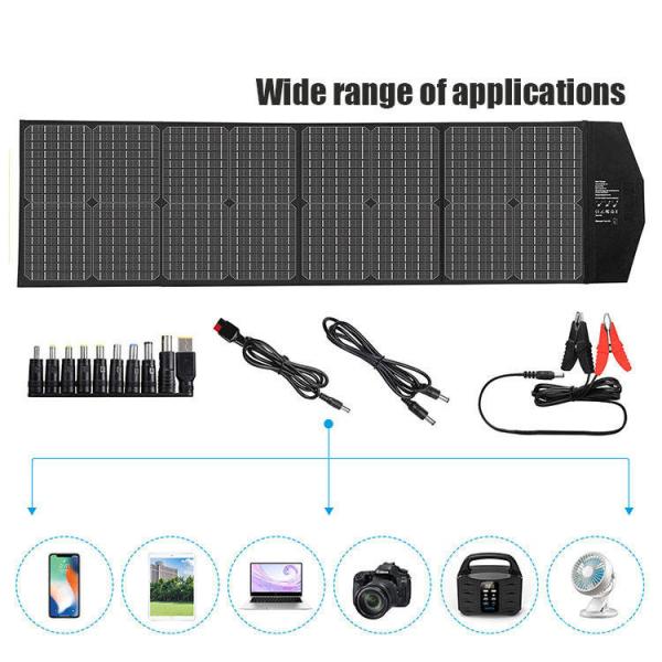 Painel solar dobrável de 60W de energia solar exterior com faixa de tensão máxima de potência 20,9V-19,8V