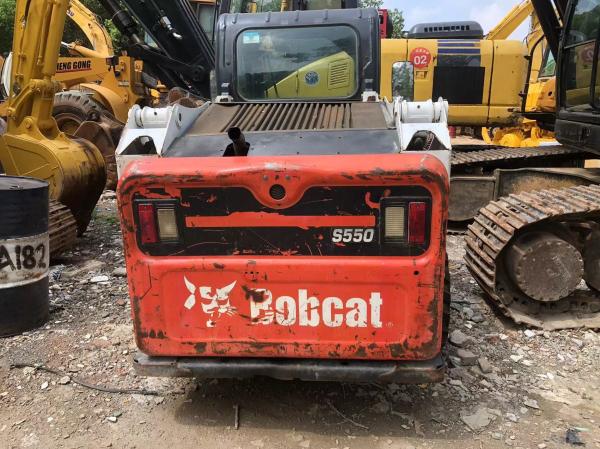BOBCAT S550 Used Skid Steer Loader 74HP 118KW For Landscaping