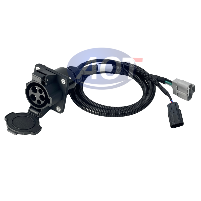 Type 1 EV Inlet Socket J1772 16A/32A EV Charging Plug To Aptiv 13510099 6189-0165 Adapter Cable