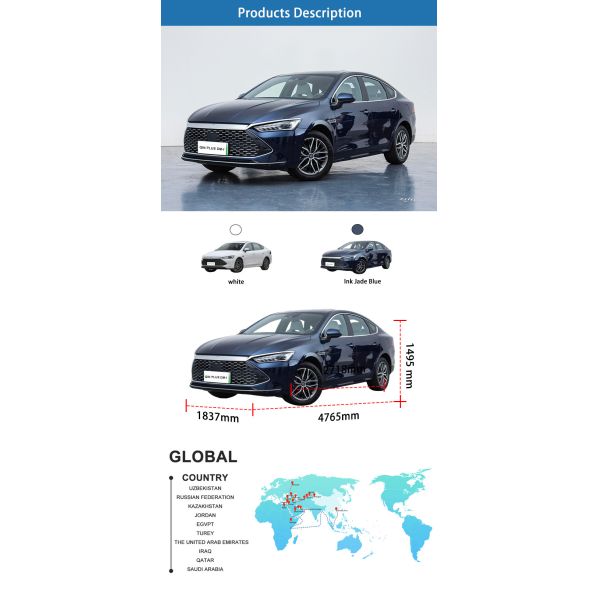 2023 Nuevos coches eléctricos eléctricos híbridos enchufables Byd Qin Plus DM-i