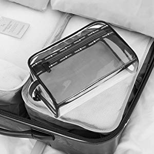 Portable Waterproof Travel Makeup Organizer Bags,Mesh Transparent Design Toiletry Bag for Women Toiletry Bag Makeup Bag