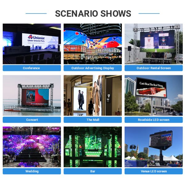 Rental Led Display Indoor Outdoor Full Color Ledwall P3.9 P3.91 Led Video Wall 500x500mm Die Cast Aluminum Display Screens