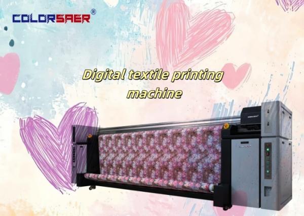 8つのエプソンヘッドを持つSAER 3.2mデジタルファブリックプリンタ CMYK