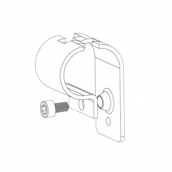 HJ-13 Clamp Joint for Modular Structure Coated Pipe Fitting Metal Connector for 28mm Lean Pipe Rack System