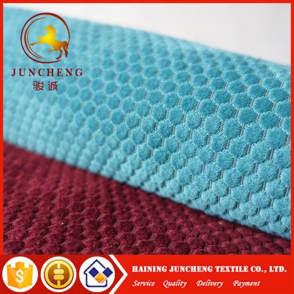 Hot sell warp Knitting jacquard velvet fabric for sofa or home texile