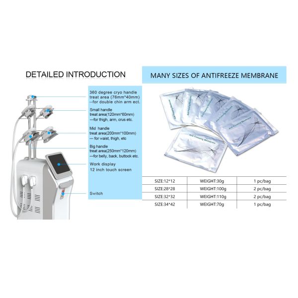 Cuerpo Cryolipolysis de la forma que adelgaza la máquina, equipo de la belleza de Lipo Cryo Cryolipolysis