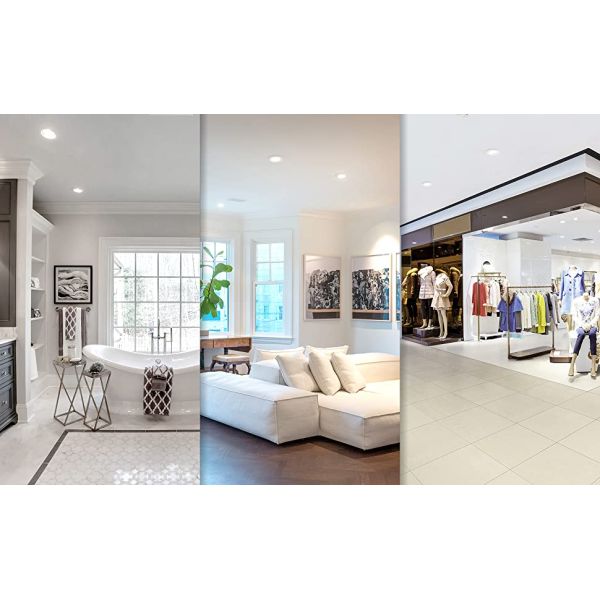 IC Rated Surface Mount Flat Panel LED Lights 6 Inch Ceiling For Bathroom