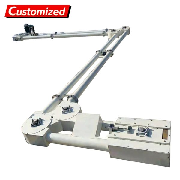 Customized Tube Chain Conveyor for Powder Material Handling Tubular Drag Chain Conveyor Tubular Conveyor for Powder and Granule Handling in Industrial Plants