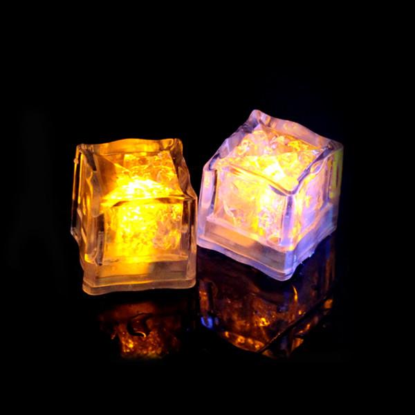 Multi-Color Liquid Activated LED Ice Cube  For KTV, Leisure Bar, Birthday , Wedding Party ,Champagne Tower Decoration