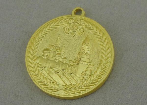 Zinc Alloy Die Casting 3D Gold Medals And Awards Enamel Army Medals