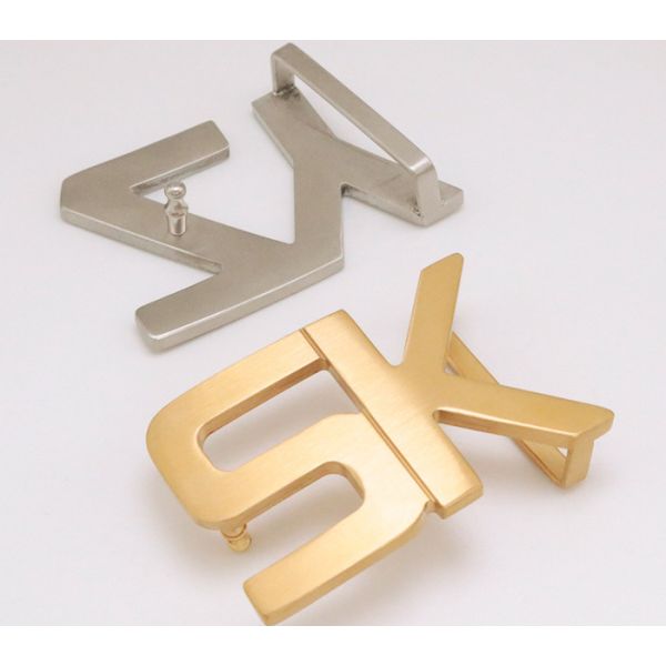 Нержавеющей стали стиля письма 35MM пряжки пояса металла изготовленной на заказ облегченной ровные для ремней