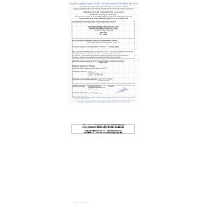 ZHEJIANG DOUBLE-LIN VALVES CO.,LTD. Сертификации