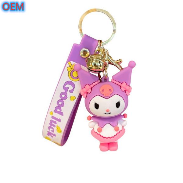 OEM Custom 3d Criativo plástico Cartoon Keychain fofinho PVC Keychain plástico