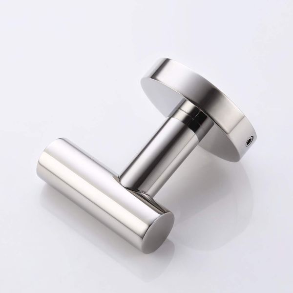 SUS 304 Stainless Steel Bathroom Robe Hook Self Adhesive Hanging Hooks