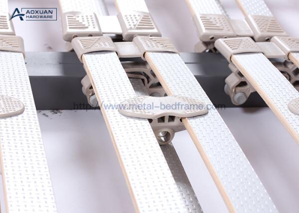 Gray 150cmx200cm Heavy Duty King Size Metal Bed Frame