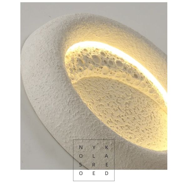 kids room decorative lighting fixture cream breeze Minimalist Wabi Sabi moon ceiling light(WH-MA-302)