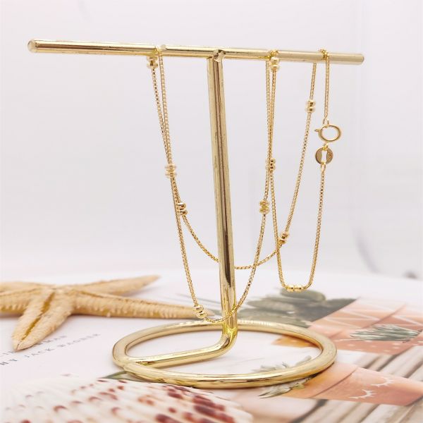 Encantador collar de oro amarillo de 18 quilates