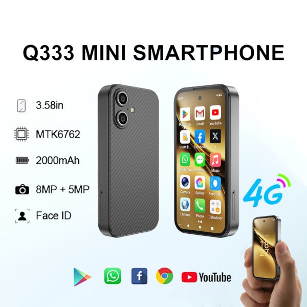 Android 12.0 Operating System SOYES Q333 4+64GB Smartphone with WIFI 2.4G/5G