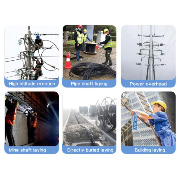 24 поддерживать воздушных G652D ядра ADSS волокна кабеля оптического волокна само-