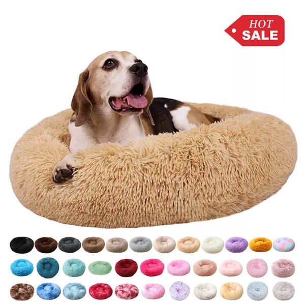 Colorful Modern Anti Anxiety Soft Marshmallow Fluffy Dog Bed For  Small Pet