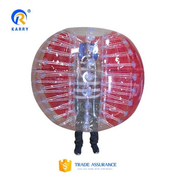PVC Human Sized Soccer Bubble Ball at Amusement Park with CE Blower Repair Accessories