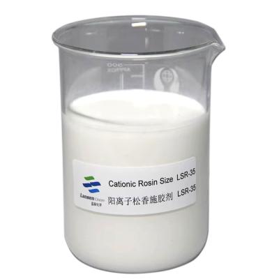 Emulsion de haute qualité et stable idéale pour les papiers cultivés et revêtus 35% agent de dimensionnement de la résine cationique