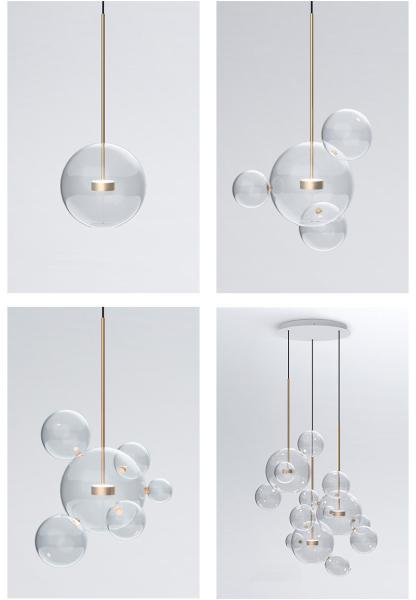 White glass unique glass Kitchen Bedroom pendant lights hanging lamp Fixtures (WH-GP-09)