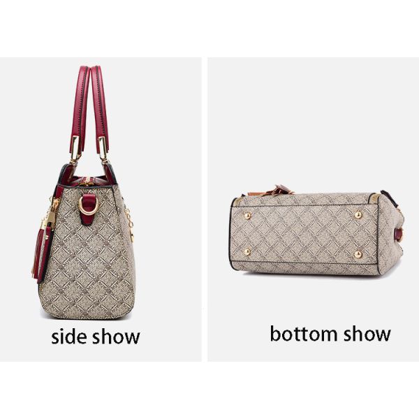 Stylish new 2019 mom bag single shoulder middle-aged lady versatile cross-body bag PU leather large capacity handbags