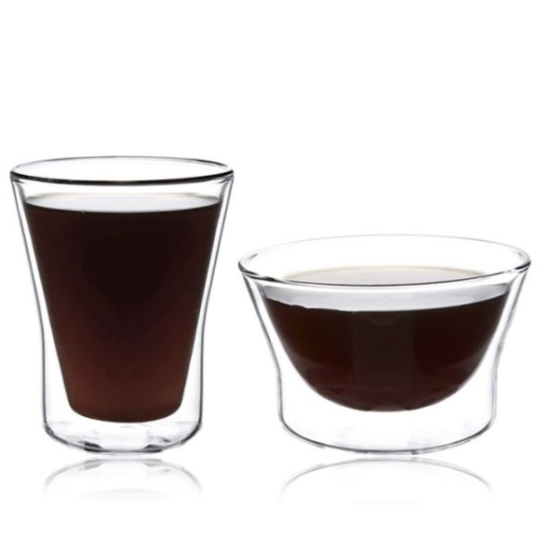Heat Resistant Mug Food Grade Hot Beverage Double Wall Glass Cup