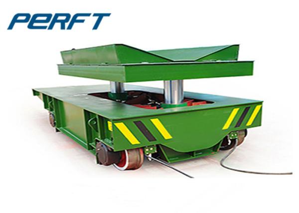 Scissor Hydraulic Lifting Coil Transfer Car Rail Inner Gauge 1200 - 2000 Mm