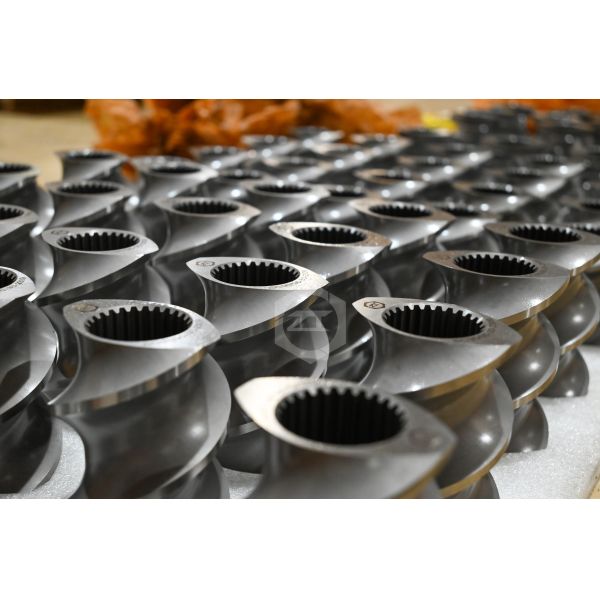 Steel W6Mo5Cr4V2 Screw Segment For PET Twin Screw Extruder Processing