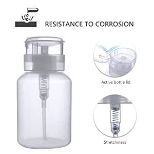 бутылка перевозчика маникюра 200ml 6oz большая для жидкости воды масла