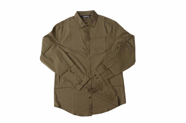 Solid Color Business Men'S Casual Stretch Shirts 59% Cotton 35% Nylon