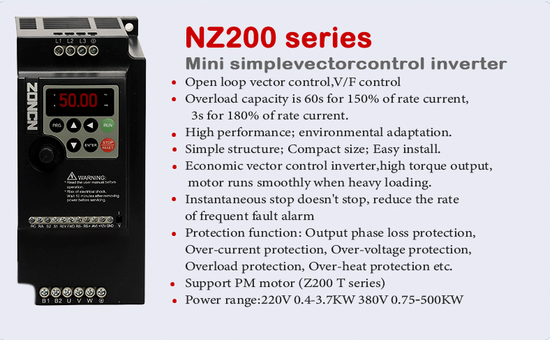 Инвертор низкого напряжения Vfd привода Инвертор 220V 0,75kw Конвертор частоты 380v 1hp