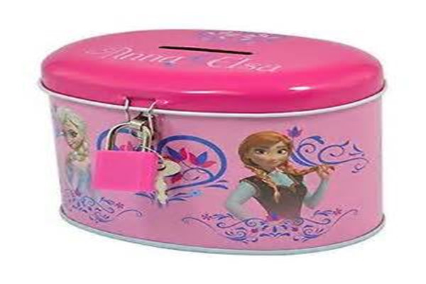 Oval Small Gift Packaging  Rectangle Metal Lunch Tin Box With Backbag Belt And Lock