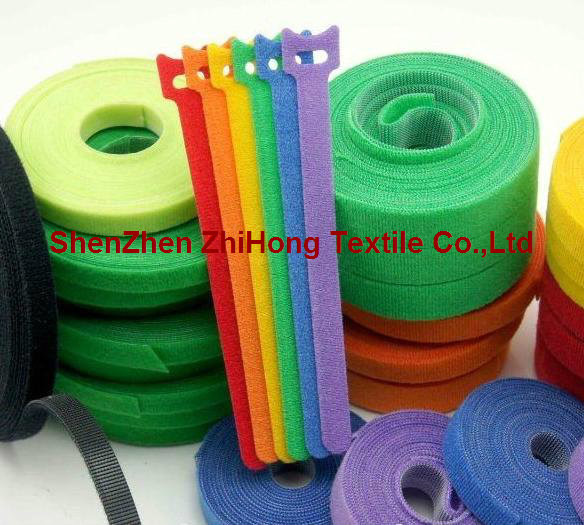 Die Cut Punching Hook & Loop Fastening Cable Ties Binding Strap