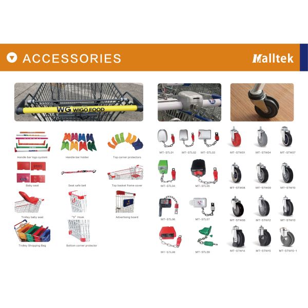 New Desigh 130 Liters Half Plastic Supermarket Shopping Trolley