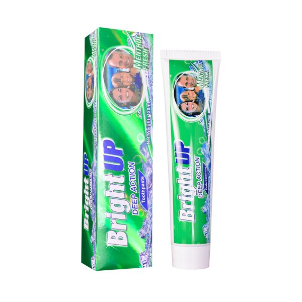 Bright up Menthol Fresh Deep Action Toothpaste 120ml Mint Flavor Oral Hygiene Bulk Order Wholesale Dental Care Products